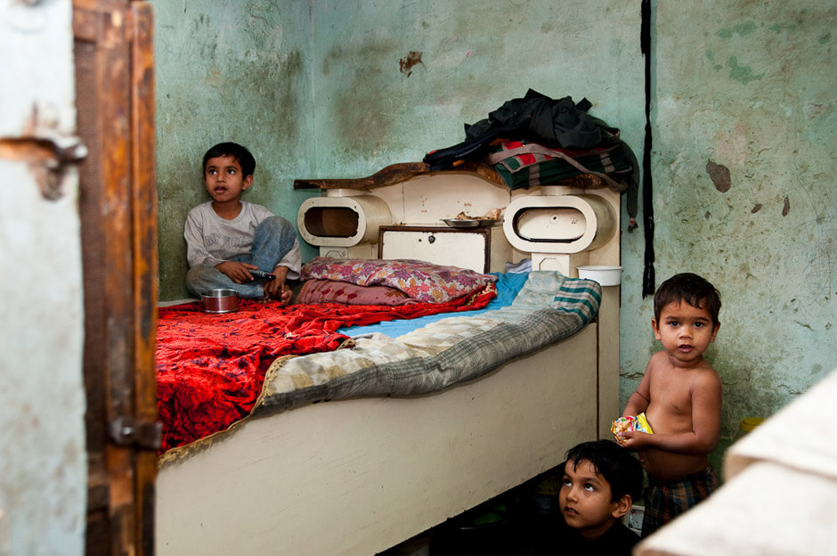 Home of an artisan in New Delhi/India.
