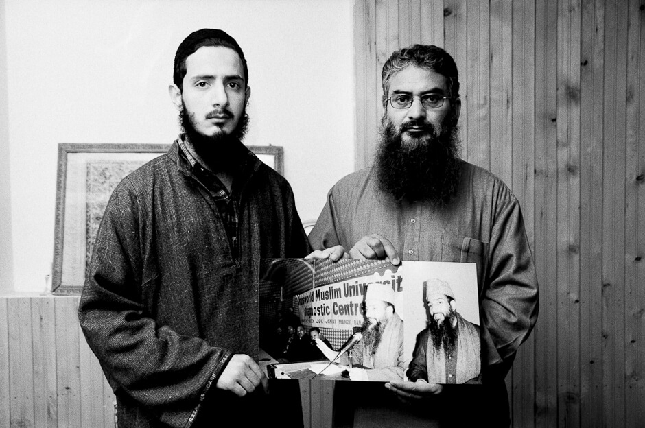 Son and uncle of the murdered prominent religious leader Maulvi Showkat Ahmed Shah in Indian-administered Kashmir.